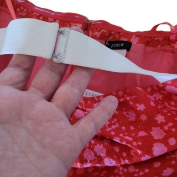 🌟3 For $15 SALE🌟 NWT J. Crew 100% Linen Constellations Strapless Dress - Picture 9 of 11